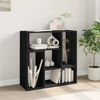 vidaXL TV Cabinets 2 pcs Black 75x30x50 cm Engineered Wood