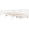 vidaXL Bed Frame without Mattress White 140x200 cm Solid Wood Pine