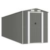 vidaXL Garden Shed Light Grey 192x606x223 cm Galvanised Steel