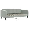 vidaXL Day Bed without Mattress Light Grey 90x190 cm Single Velvet