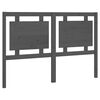 vidaXL Bed Headboard | Grey | Solid pine wood | Single, Double