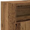 vidaXL TV Cabinet with LED Lights Old Wood 120x30x50 cm Engineered Wood