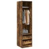 vidaXL Wardrobe with Drawers Smoked Oak 50x50x200 cm Engineered Wood