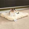 HuggleHounds Fleece Pet Mat XXL Wool White