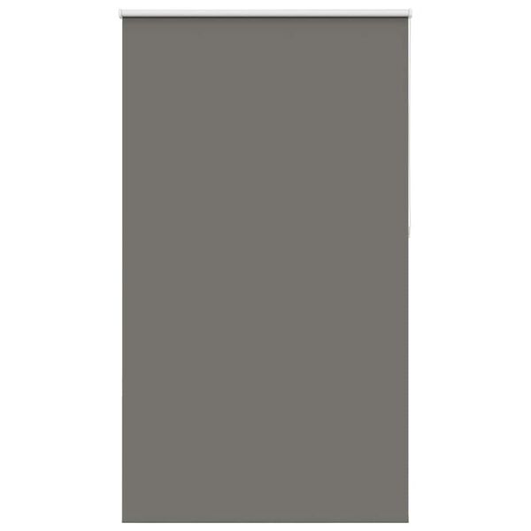 vidaXL Roller Blind Blackout Grey 145x230 cm Fabric Width 141.6 cm Polyester