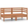 vidaXL Garden 2-Seater Sofa Honey Brown Solid Pinewood