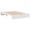 vidaXL Bookcase Bed without Mattress White 140x190cm Solid Wood Pine