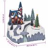 vidaXL Christmas Village Decoration Multicolour 20.5 x 17 x 21 cm