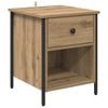 vidaXL Bedside Cabinet with Drawer 2 pcs Artisan Oak 40 x 42 x 50 cm