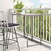 vidaXL Folding Garden Table Grey 90x51x75 cm Poly Rattan