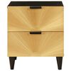 vidaXL Bedside Cabinet with Drawer Black and Gold 40 x 33.5 x 46 cm