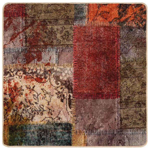 vidaXL Rug Runner MARSA Multicolour 100 x 100 cm Polyester and PVC