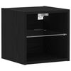 vidaXL TV Cabinet Set Black 30 x 28.5 x 30 cm Engineered Wood
