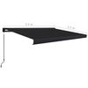 vidaXL Manual Cassette Awning 350x250 cm Anthracite