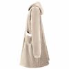 vidaXL Blanket Hoodie Beige L Fleece and Flannel