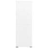 vidaXL Filing Cabinet White 90x46x134 cm Steel