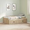vidaXL Bed Frame with Drawer Sonoma Oak 100 x 200 cm Engineered Wood