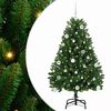 vidaXL Artificial Christmas Tree 150 cm 150 LEDs Warm White Green