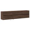 vidaXL TV Wall Cabinet with LED Brown Oak 180x31x45 cm