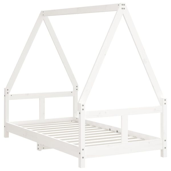 vidaXL Kids Bed Frame White 80x160 cm Solid Wood Pine