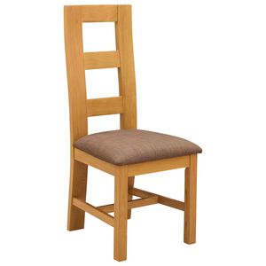 vidaXL Dining Chair 2 pcs Solid Oak Wood Grey 45 x 51 x 105 cm