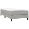 vidaXL Box Spring Bed Frame Light Grey Single Fabric (UK/IE/FI/NO only)