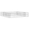 vidaXL Gabion Raised Bed Galvanised Steel 100x100x20 cm