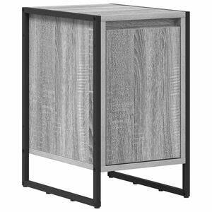 vidaXL Bedside Table Grey Sonoma 39.5 x 30 x 50 cm Engineered Wood