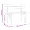 vidaXL Garden Bench 150 cm Impregnated Pinewood