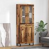 vidaXL Highboard 2 pcs Old Wood Engineered Wood