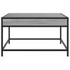 vidaXL Coffee Table with Infinity LED Grey Sonoma 70x50x41 cm