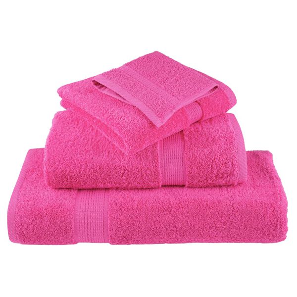 vidaXL 12 Piece Premium Towel Set SOLUND Pink 600 gsm