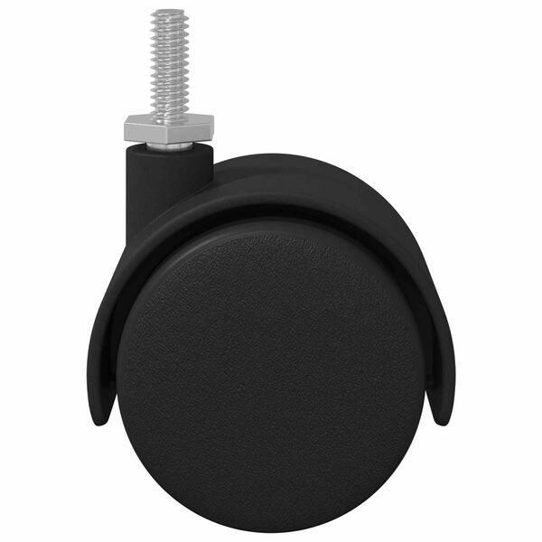 vidaXL Casters 12 pcs Black 40.1 x 40.1 x 37.8 mm PP and Iron