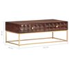 vidaXL Coffee Table 112x50x40 cm Solid Mango Wood