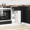 vidaXL Kitchen Base Cabinet&nbsp;Porto Black Engineered Wood