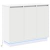 vidaXL LED Sideboard White 90 x 32 x 75 cm Engineered Wood