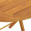 vidaXL Garden Table Folding Natural 60 x 60 x 72 cm Solid Acacia Wood