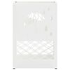 vidaXL Umbrella Stand with Storage White 28 x 12 x 41 cm Steel