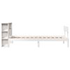 vidaXL Bookcase Bed without Mattress White 90x200 cm Solid Wood Pine