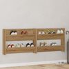 vidaXL Shoe Cabinet 2 pcs Artisan Oak 81 x 18 x 60 cm Engineered Wood