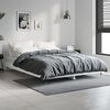 vidaXL Bed Frame without Mattress High Gloss White 140x190 cm