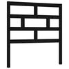 vidaXL Bed Headboard | Black | Solid pine wood | 106 cm x 4 cm x 100 cm