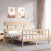 vidaXL Bed Frame without Mattress 120x200 cm Solid Wood Pine
