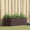 vidaXL Garden Raised Bed Brown 160 x 80 x 44 cm Steel