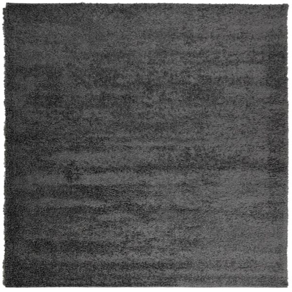 vidaXL Shaggy Rug PAMPLONA High Pile Modern Anthracite 160x160 cm