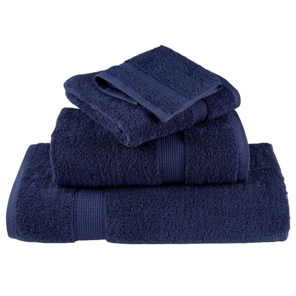 vidaXL Premium Wash Towels "SOLUND" 10 pcs Navy Blue 30x30 cm 600 gsm