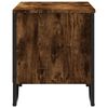 vidaXL Shoe Cabinet Smoked Oak 90x38x45.5 cm Engineered Wood