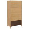 vidaXL Wardrobe Honey Brown 84 x 50 x 170 cm Solid Pine Wood