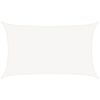 vidaXL Sunshade Sail 160 g/m&sup2; White 5x8 m HDPE