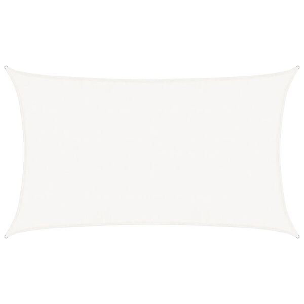 vidaXL Sunshade Sail 160 g/m&sup2; White 5x8 m HDPE